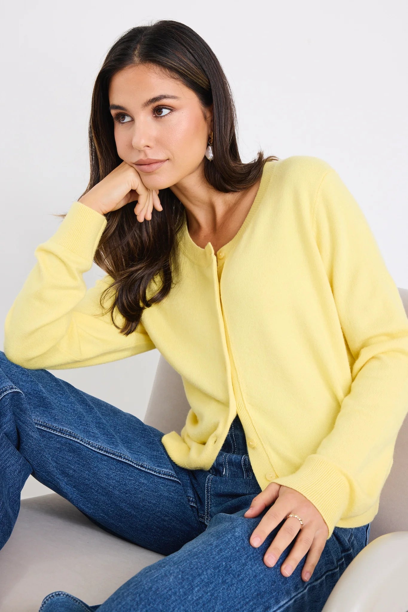 Autograph Cardigan - Lemon