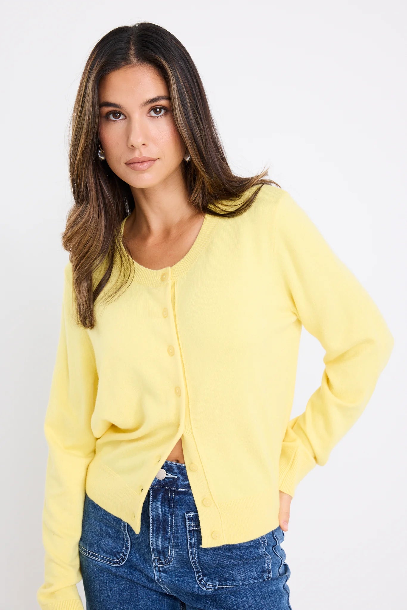 Autograph Cardigan - Lemon