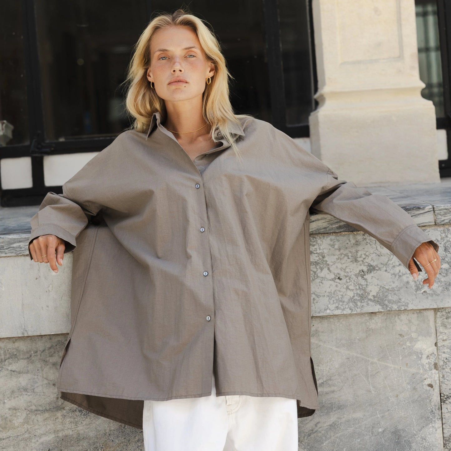Boxy Shirt - Fog
