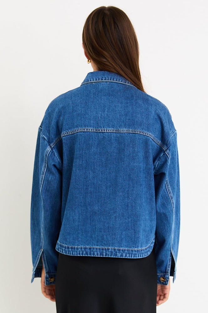 Echo Denim Jacket - Storm Blue