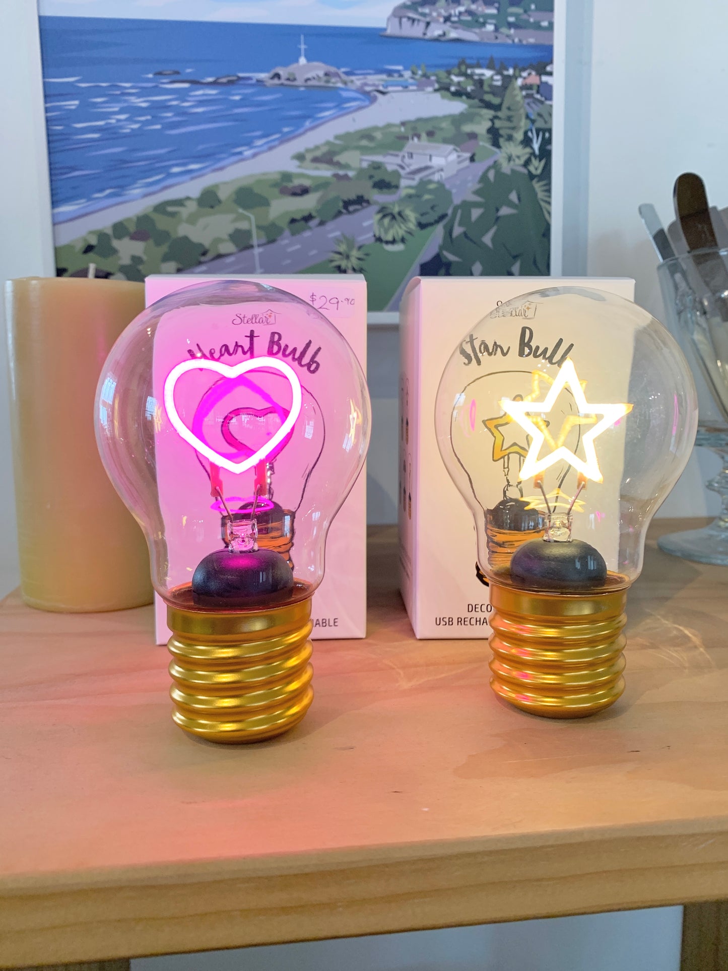 Star Lightbulb Lamp - USB Recharge
