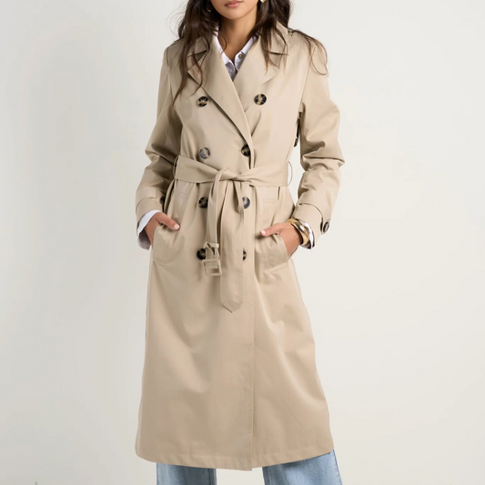 Kensington Trench Coat - Stone