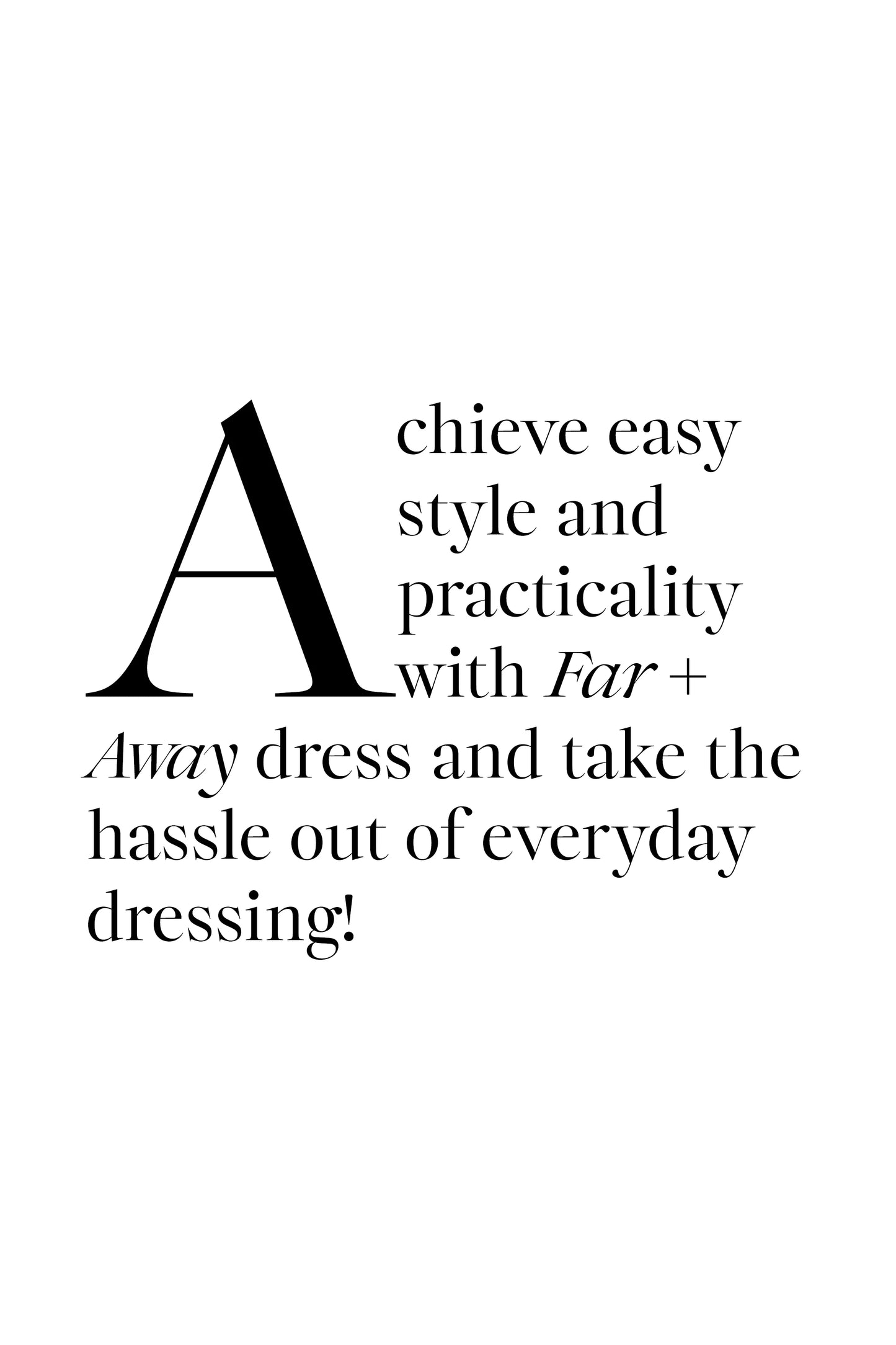 Far + Away Dress - Black
