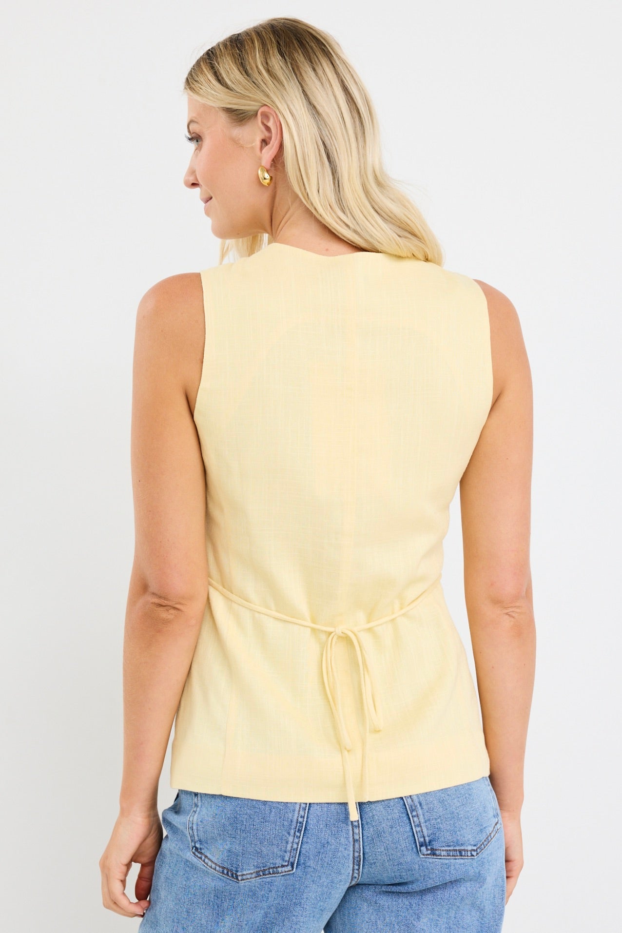 Latitude Longline Vest - Lemon