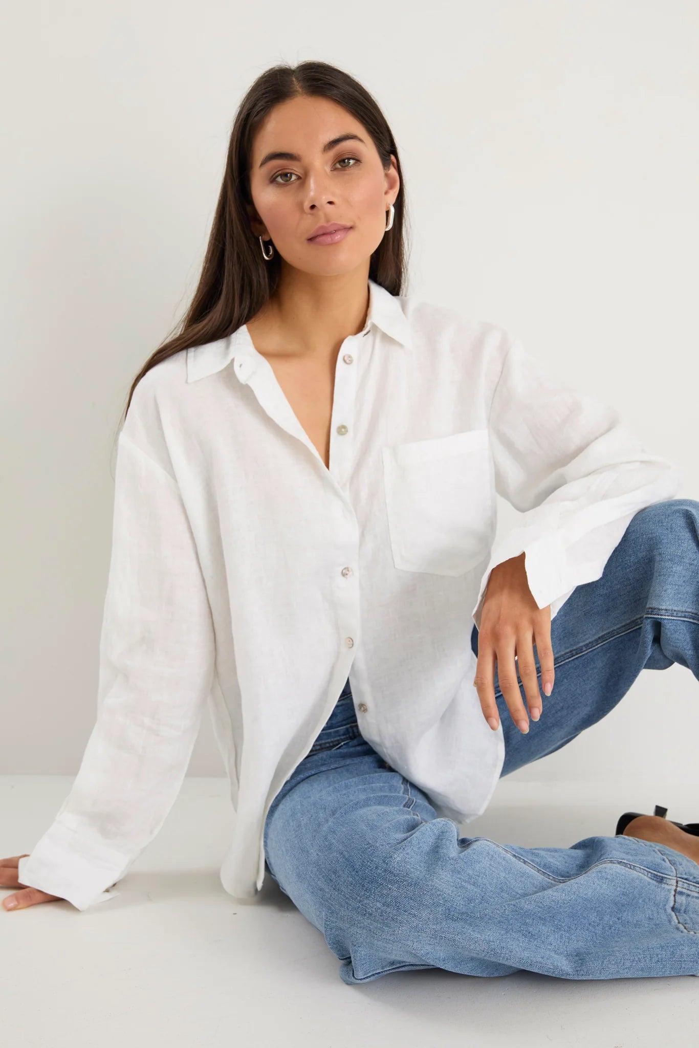 Optimum Linen Shirt - White