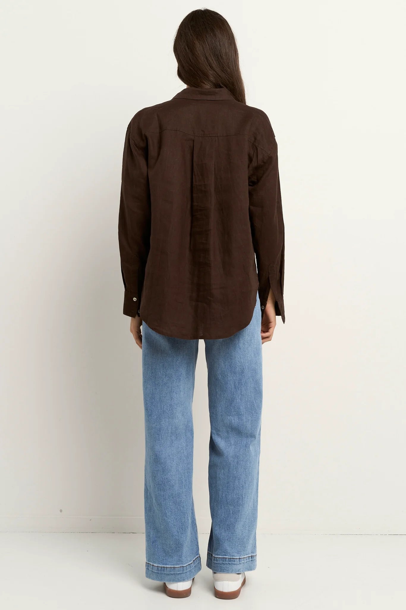 Optimum Linen Shirt - Chocolate
