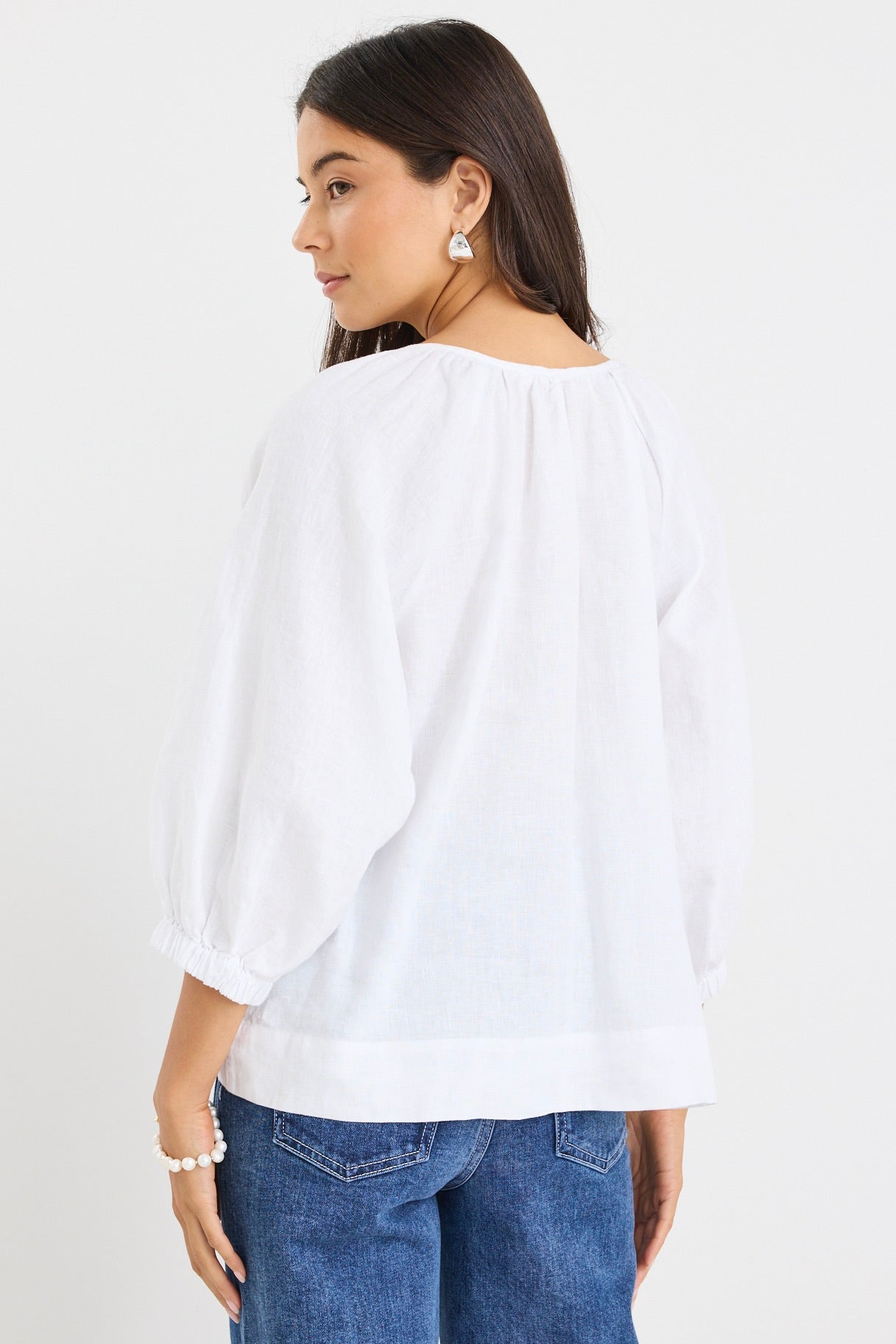 Revolutionary Blouse - White Linen