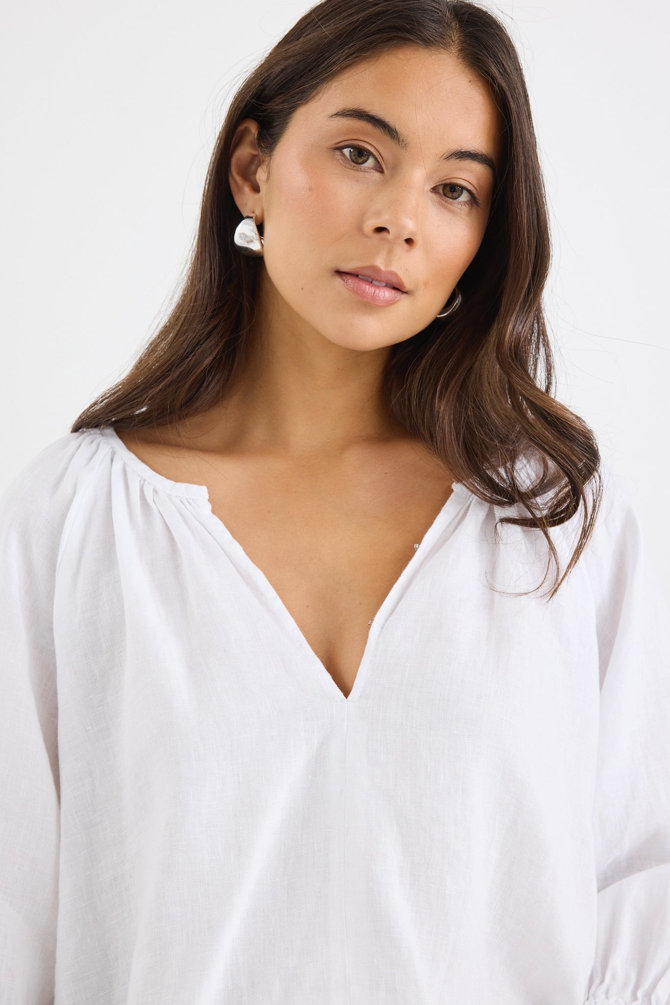 Revolutionary Blouse - White Linen