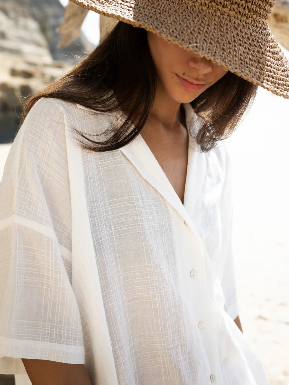 Short Sleeves Shirt - Chalk Check