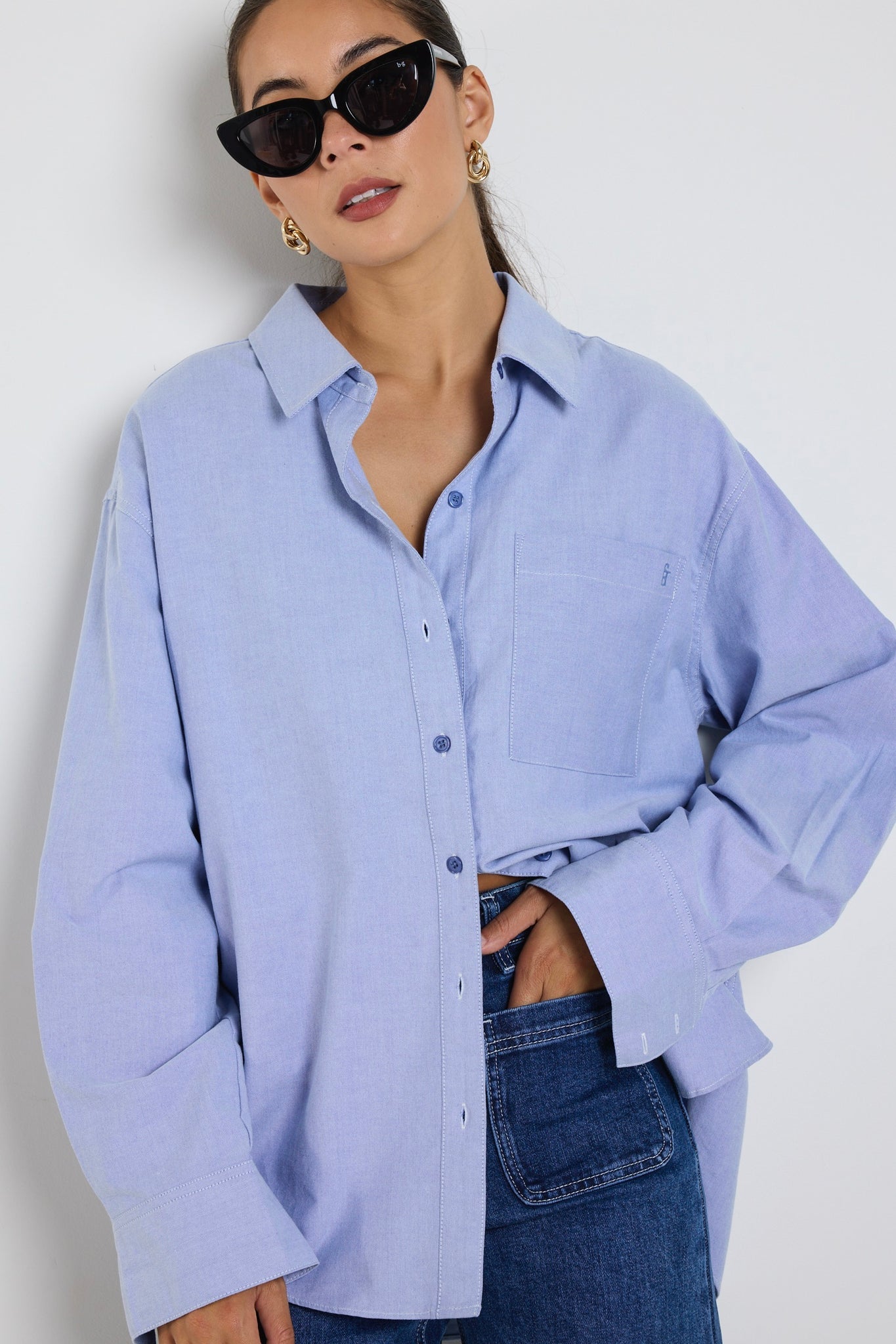 Oxford Oversized Shirt - Signature Blue