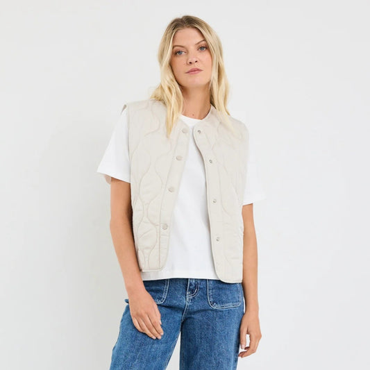 Touchstone Quilted Vest - Putty
