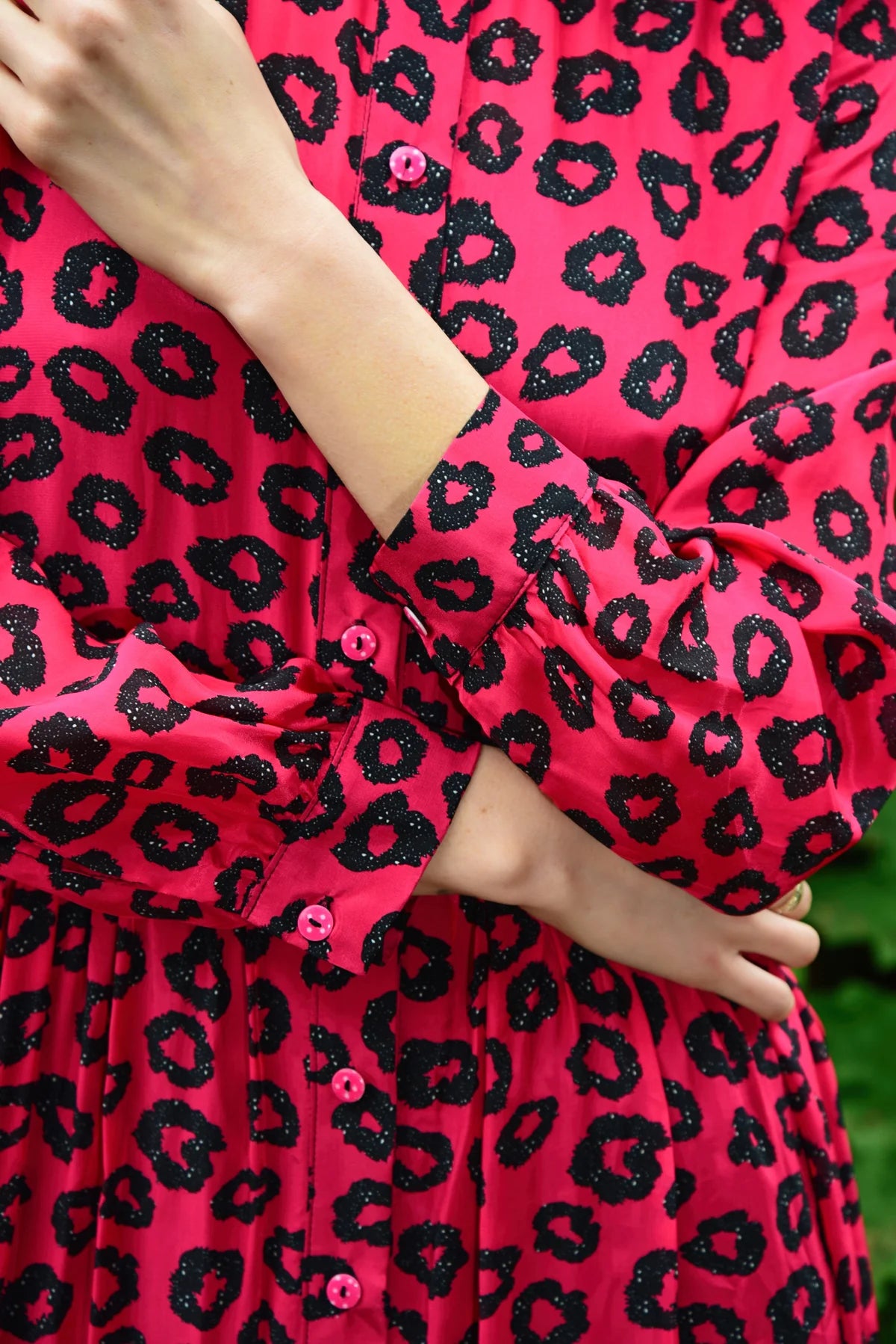 Head to Toe Dress - Pink Leopard Print
