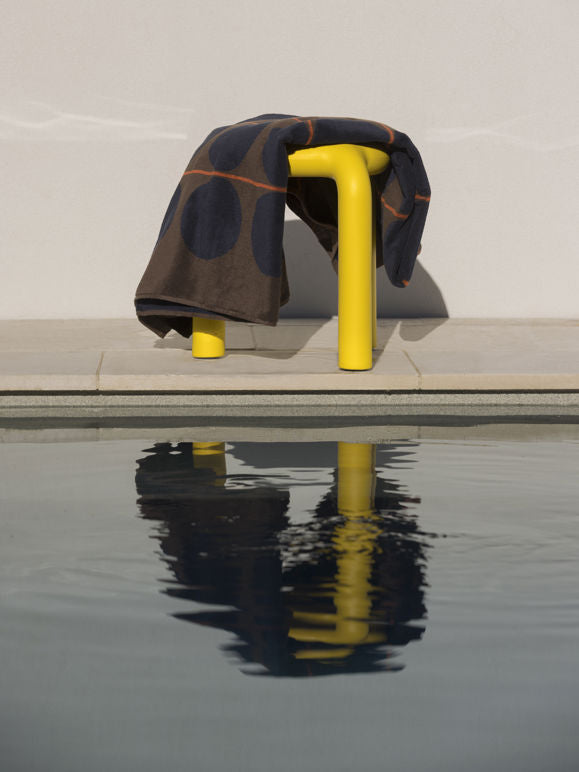 Abacus Beach Towel - Rye/Tamarillo