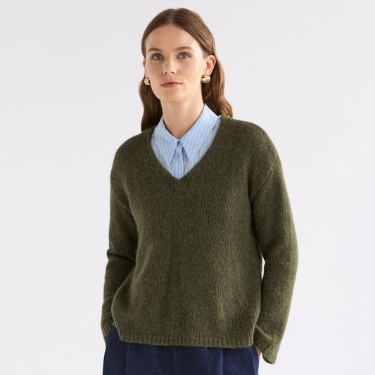 Anken Sweater - Dark Olive