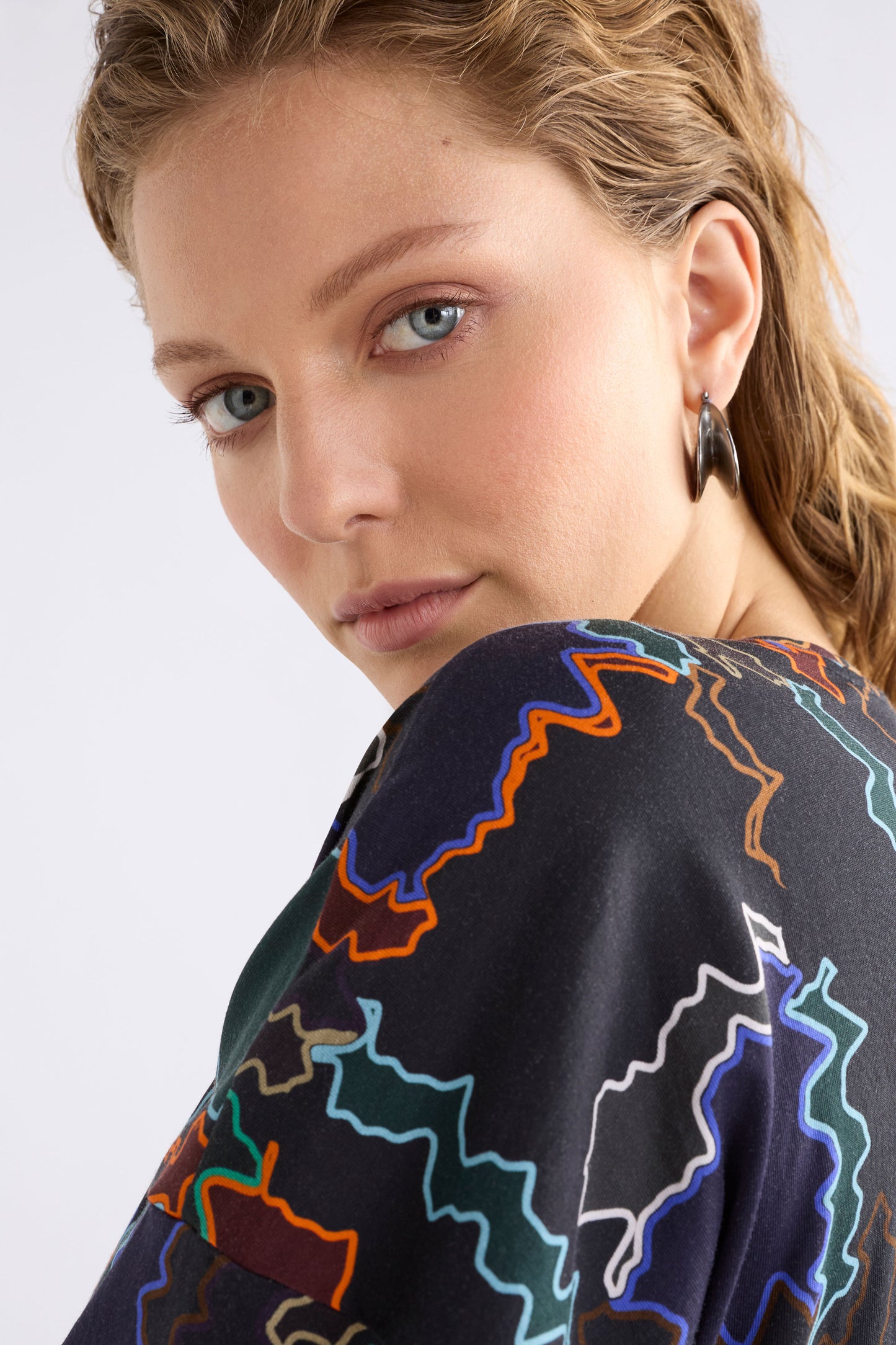 Apenn Large Hoop Earrings - Vine Green