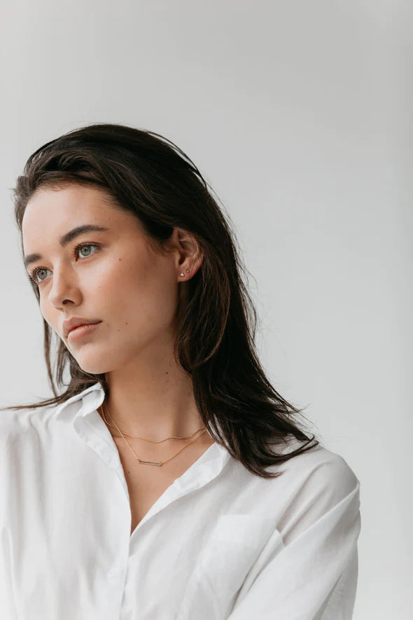 Bar Necklace - Silver & Gold