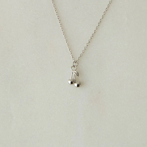 Cherry Bomb Necklace - Silver