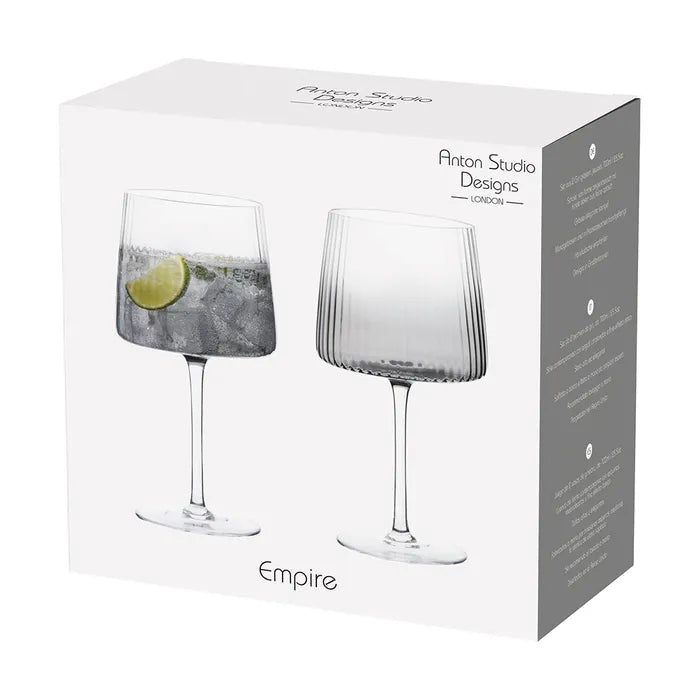 Empire Gin Glasses (Set of Two) - Smoke