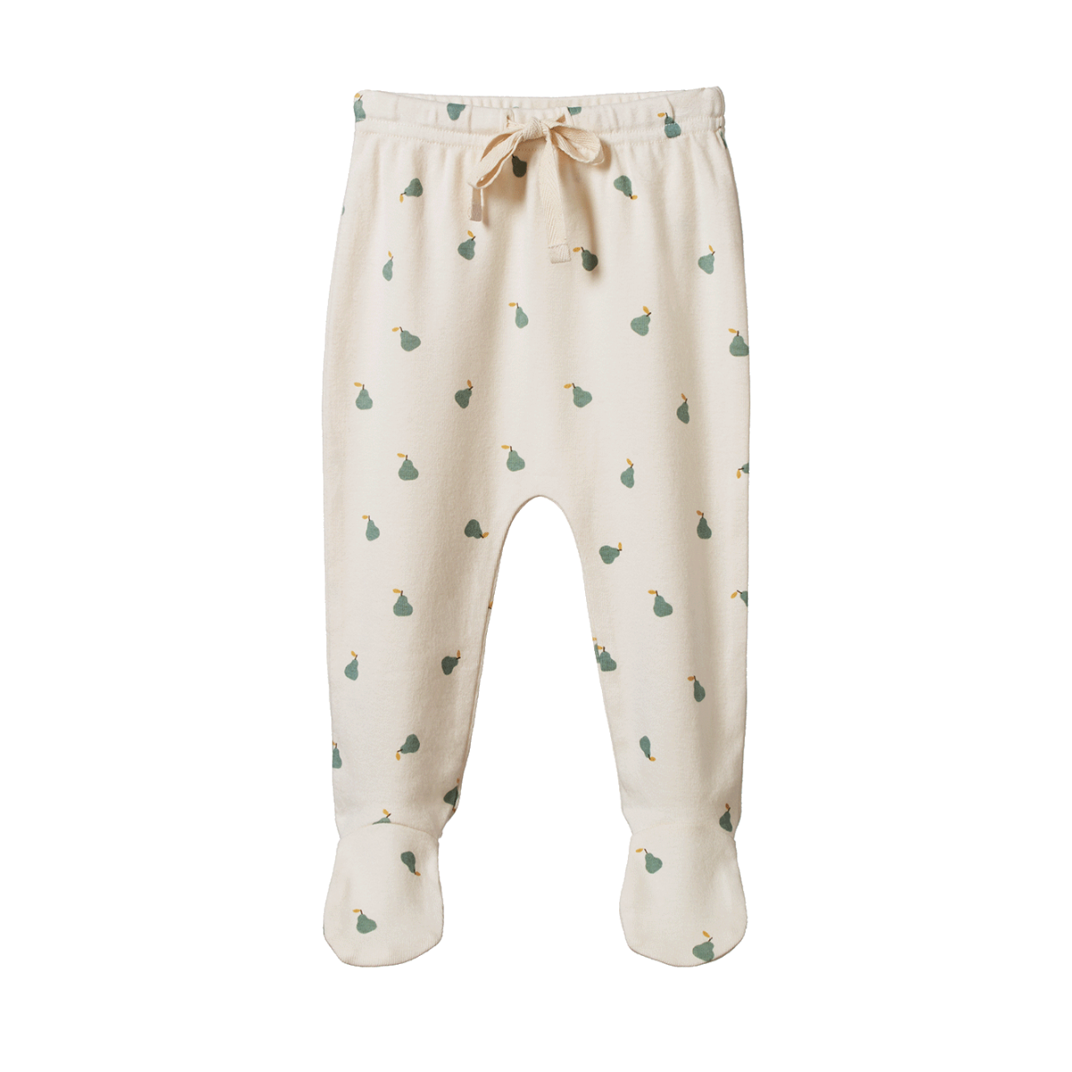 Cotton Footed Rompers - Petite Pear Print