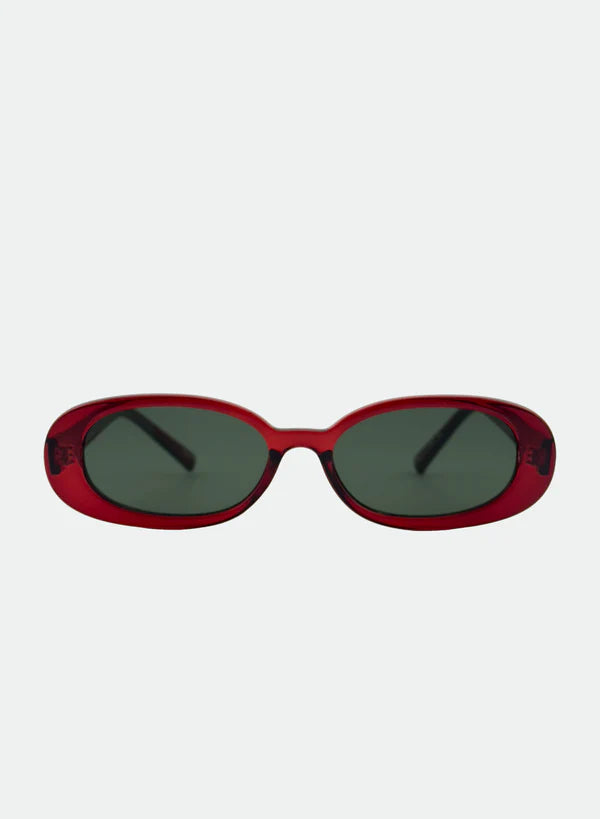 Gina Cherry/Green Sunglasses