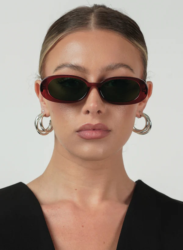 Gina Cherry/Green Sunglasses