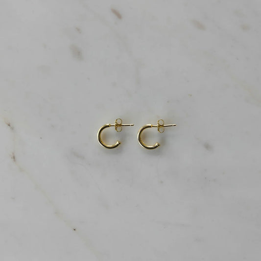 Hoop Studs - Gold