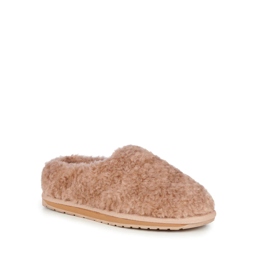 Joy Teddy Slipper - Camel