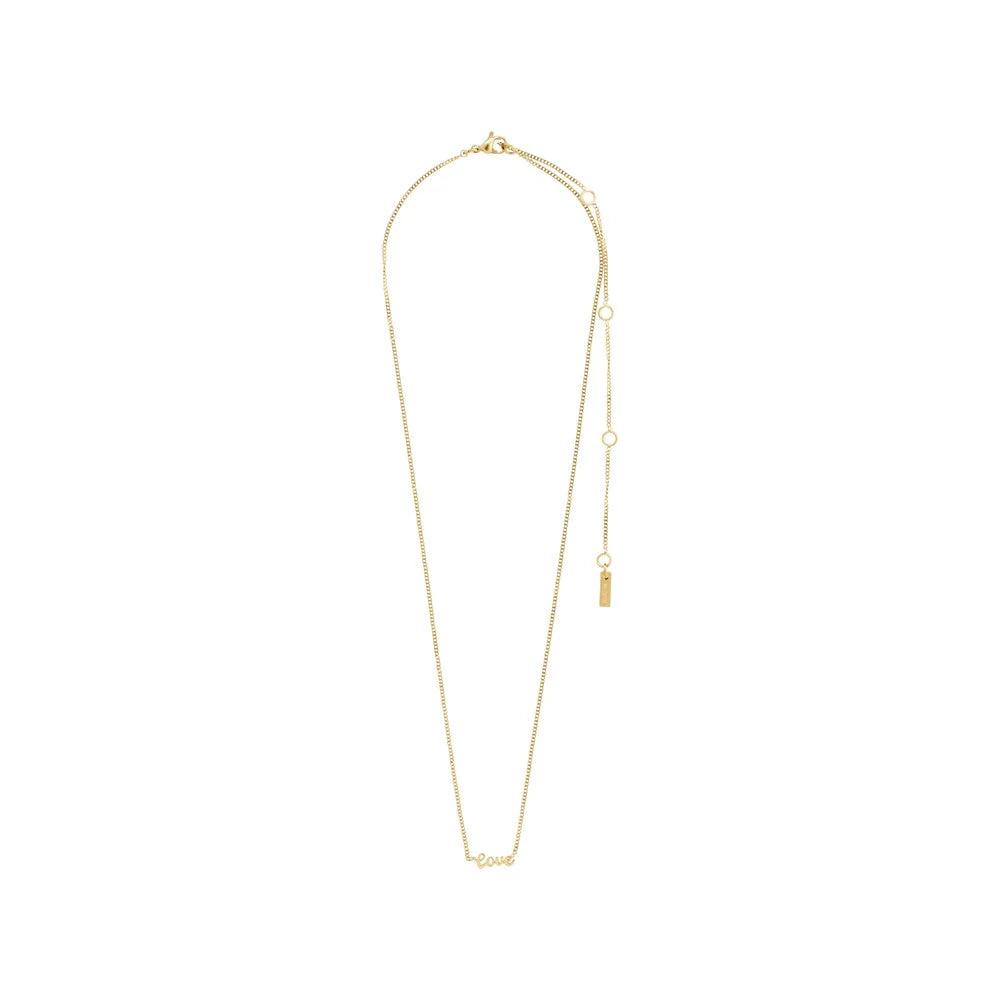 Love Recycled Necklace - Gold & Silver