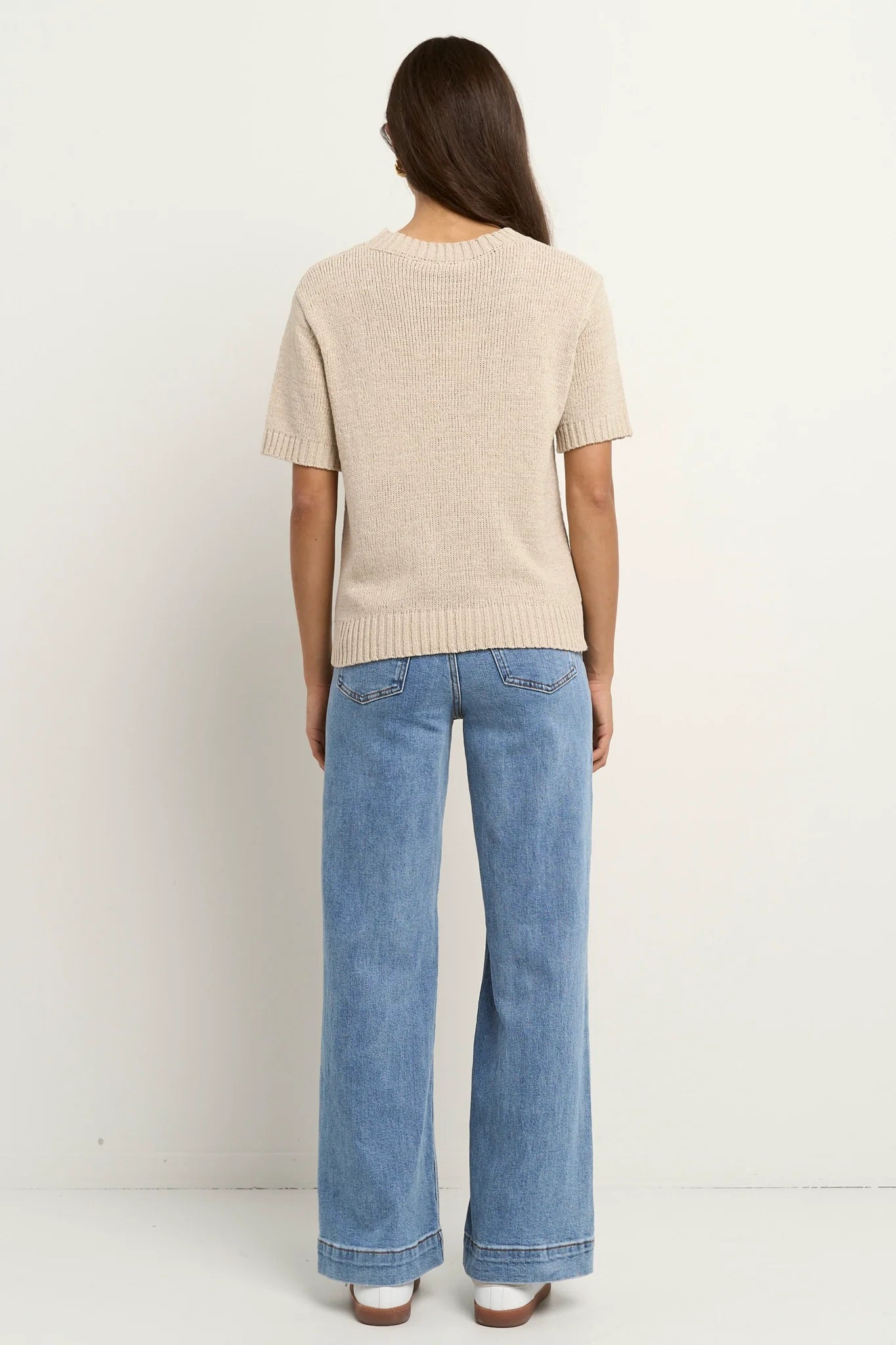 Loveable Yarn Knit Tee - Natural