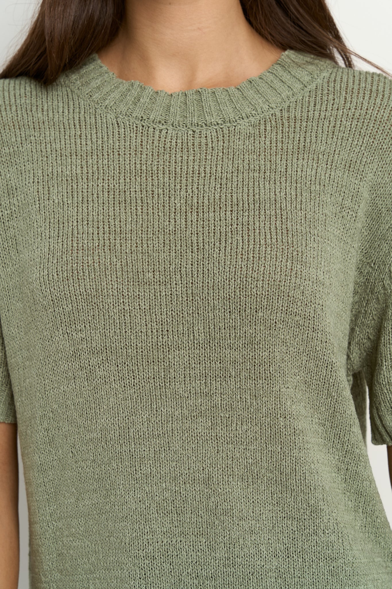 Loveable Yarn Knit Tee - Sage