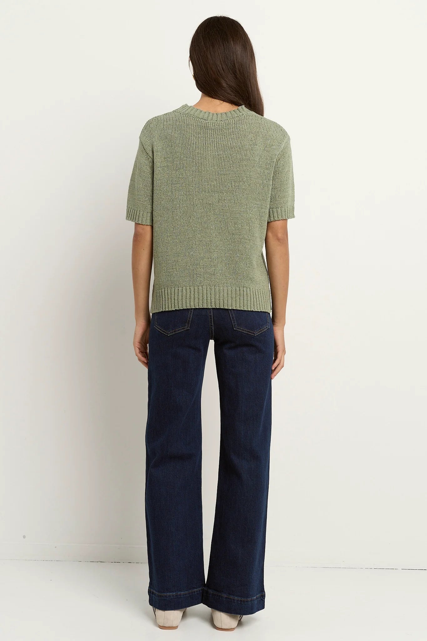 Loveable Yarn Knit Tee - Sage