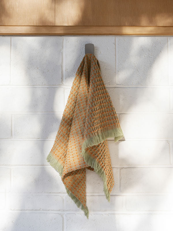 Mae Hand Towel - Avocado/Jaffa