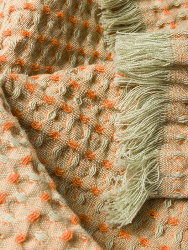 Mae Hand Towel - Avocado/Jaffa