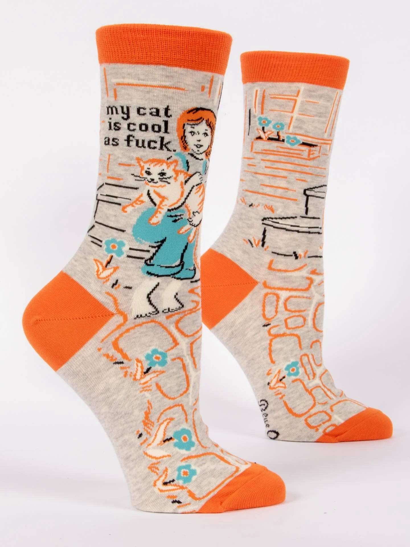 My Cat is Cool as F**k - Crew Socks