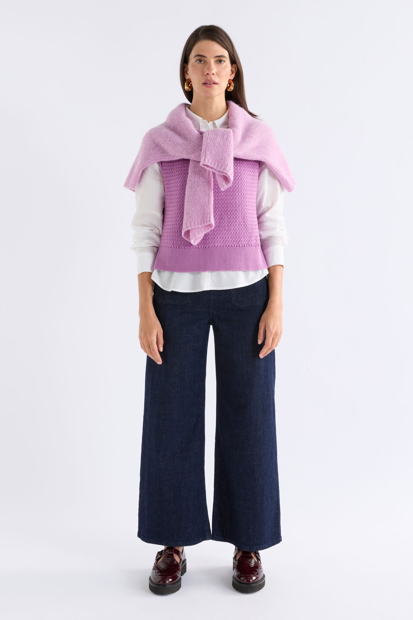 Naya Knit Vest - Violet