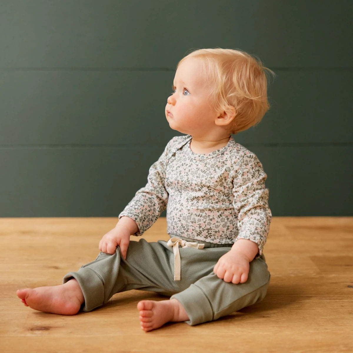 Cotton Drawstring Pants - Nettle