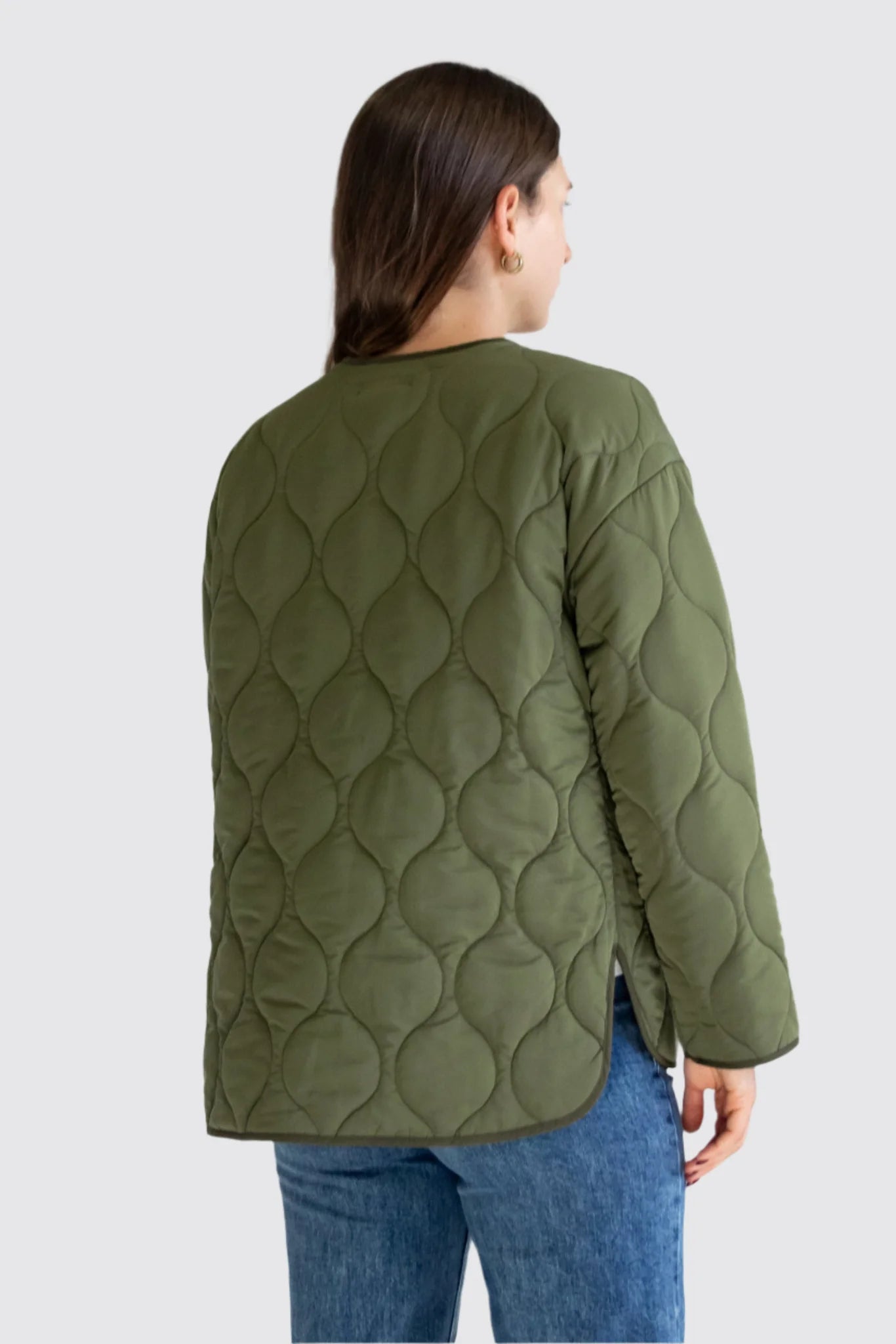Peak Padded Shell Jacket - Khaki