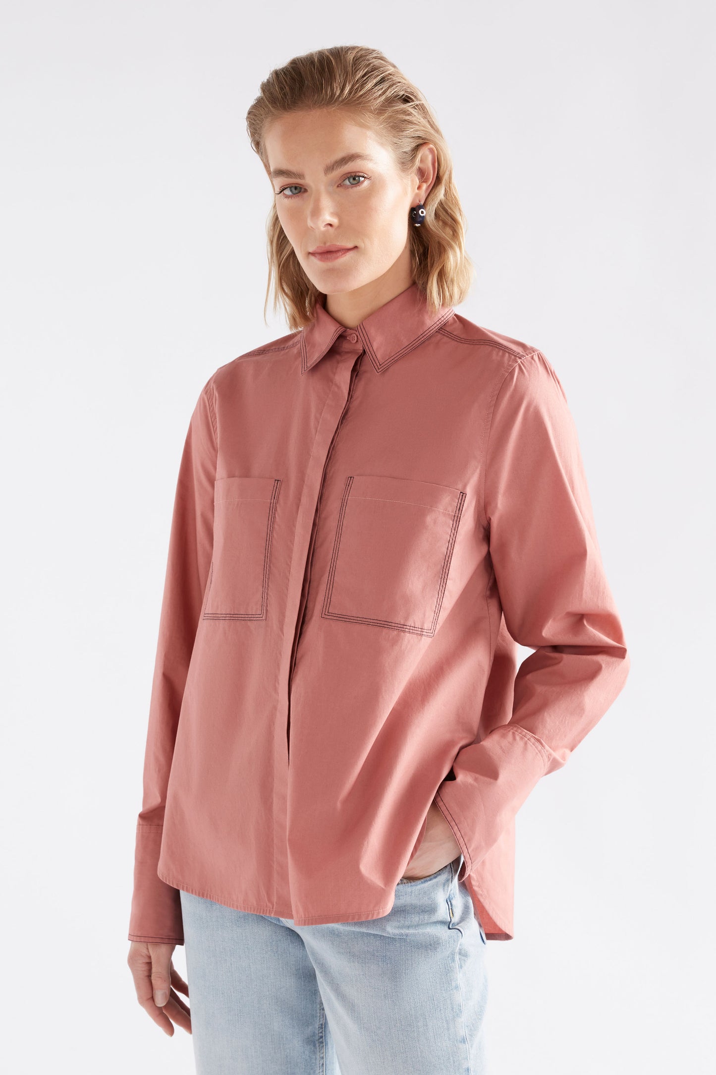 Salli Shirt - Clay Pink