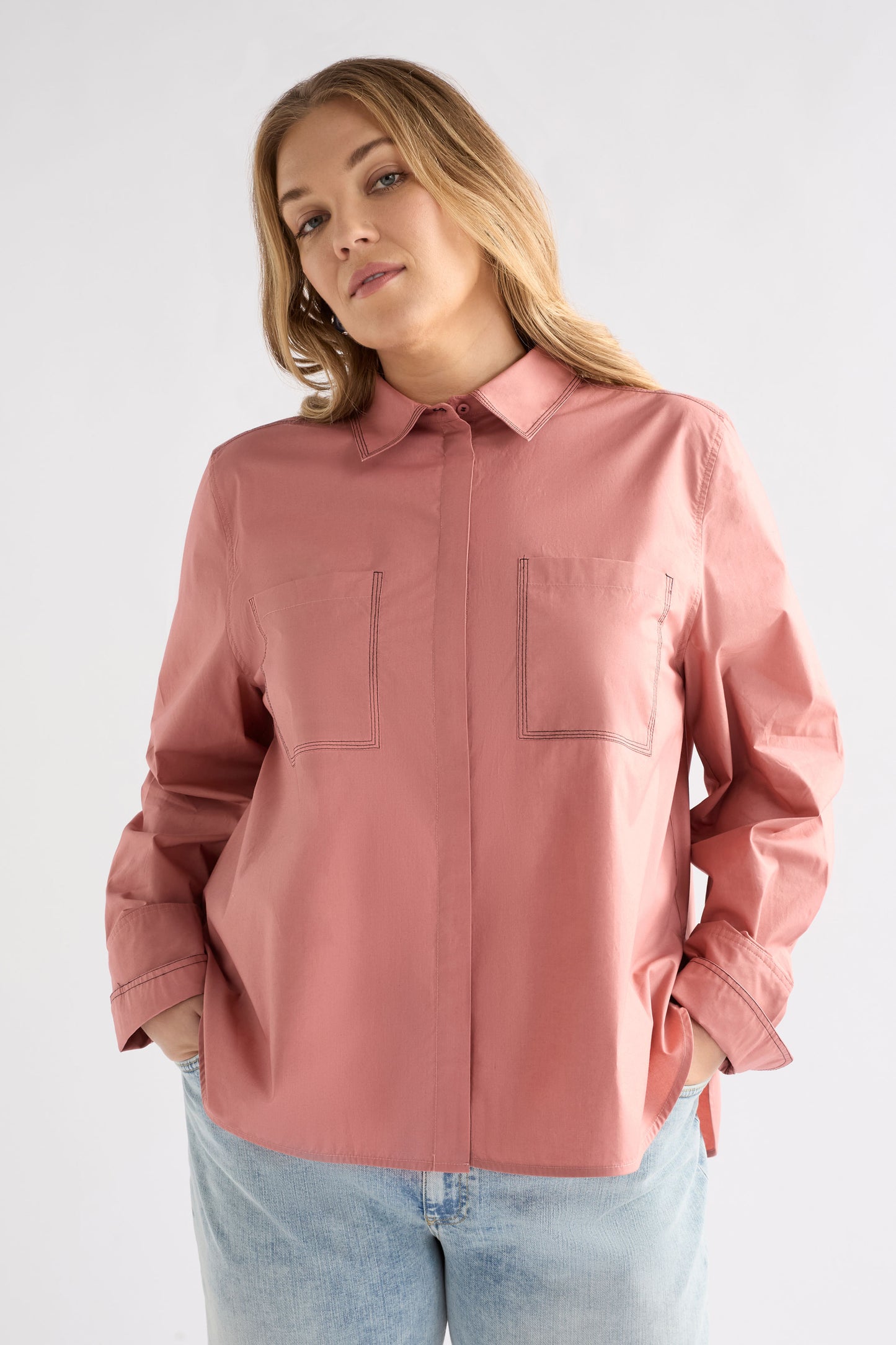Salli Shirt - Clay Pink