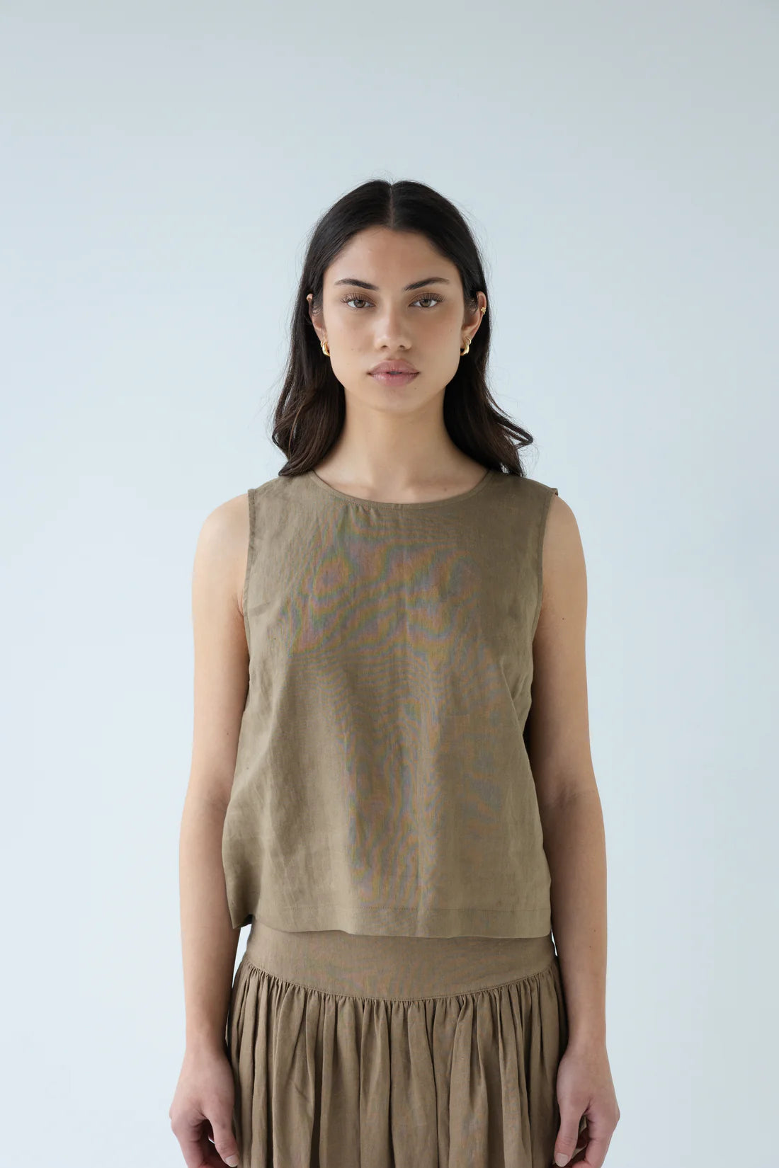 Shell Buttons Top - Hay