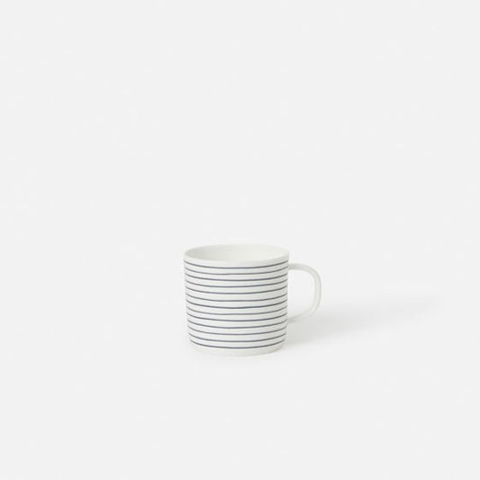 Stripe Coffee Cup - Navy/White