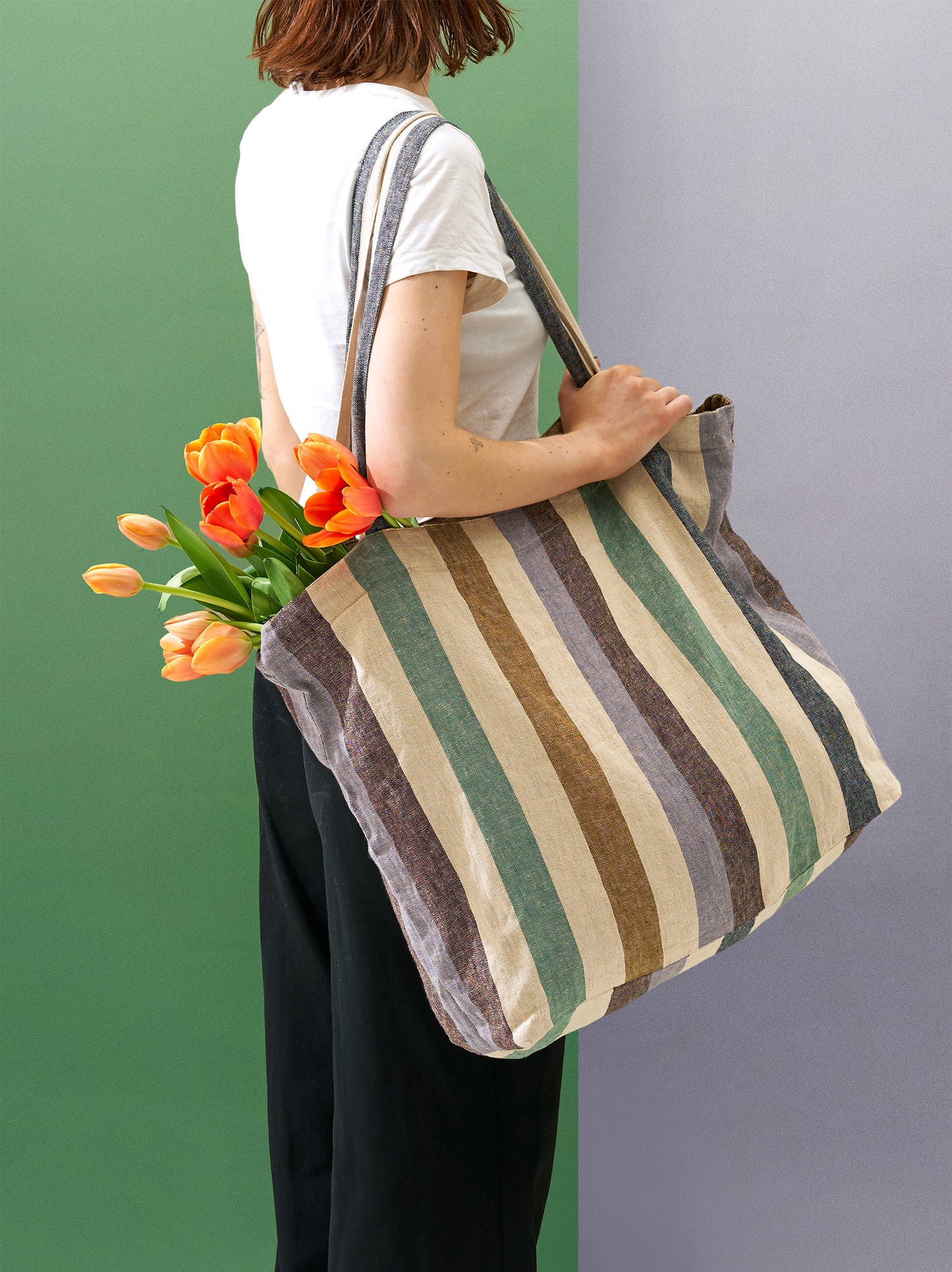 Striped Market Bag + Colours