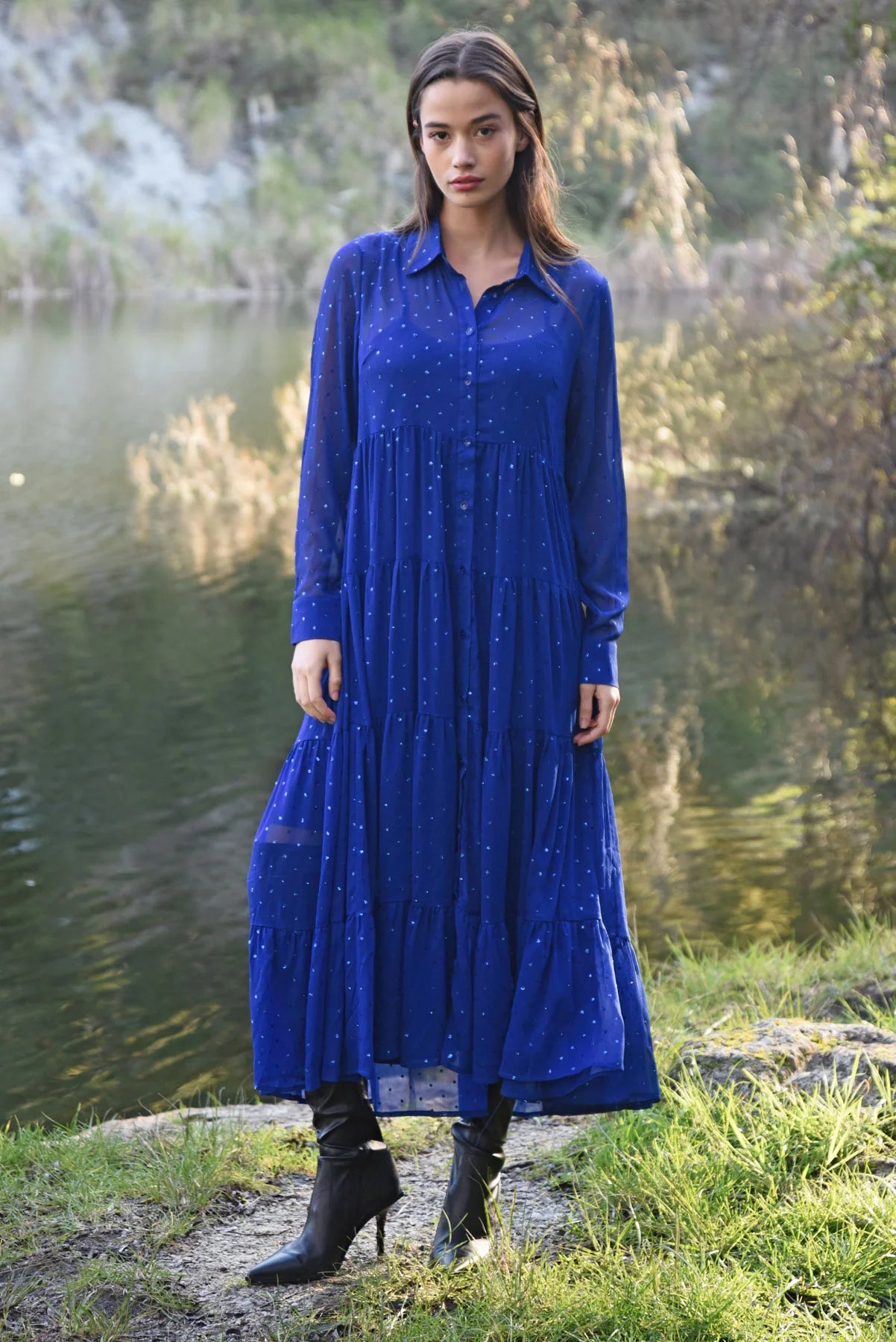 Sun & The Swoon Dress - Royal Blue