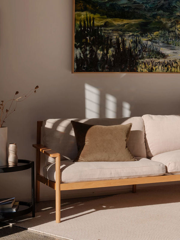 Velvet Cushion Cover - Caper (60x40cm)