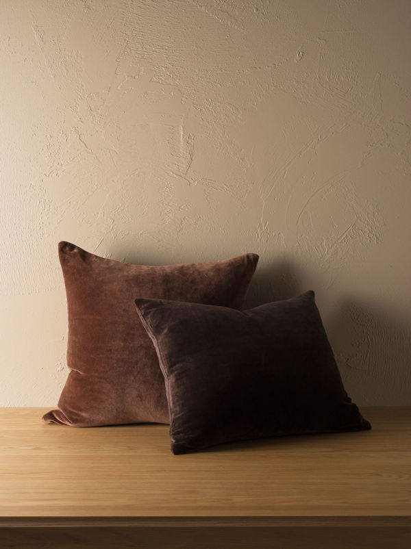 Velvet Cushion Cover - Henna (55x45cm)