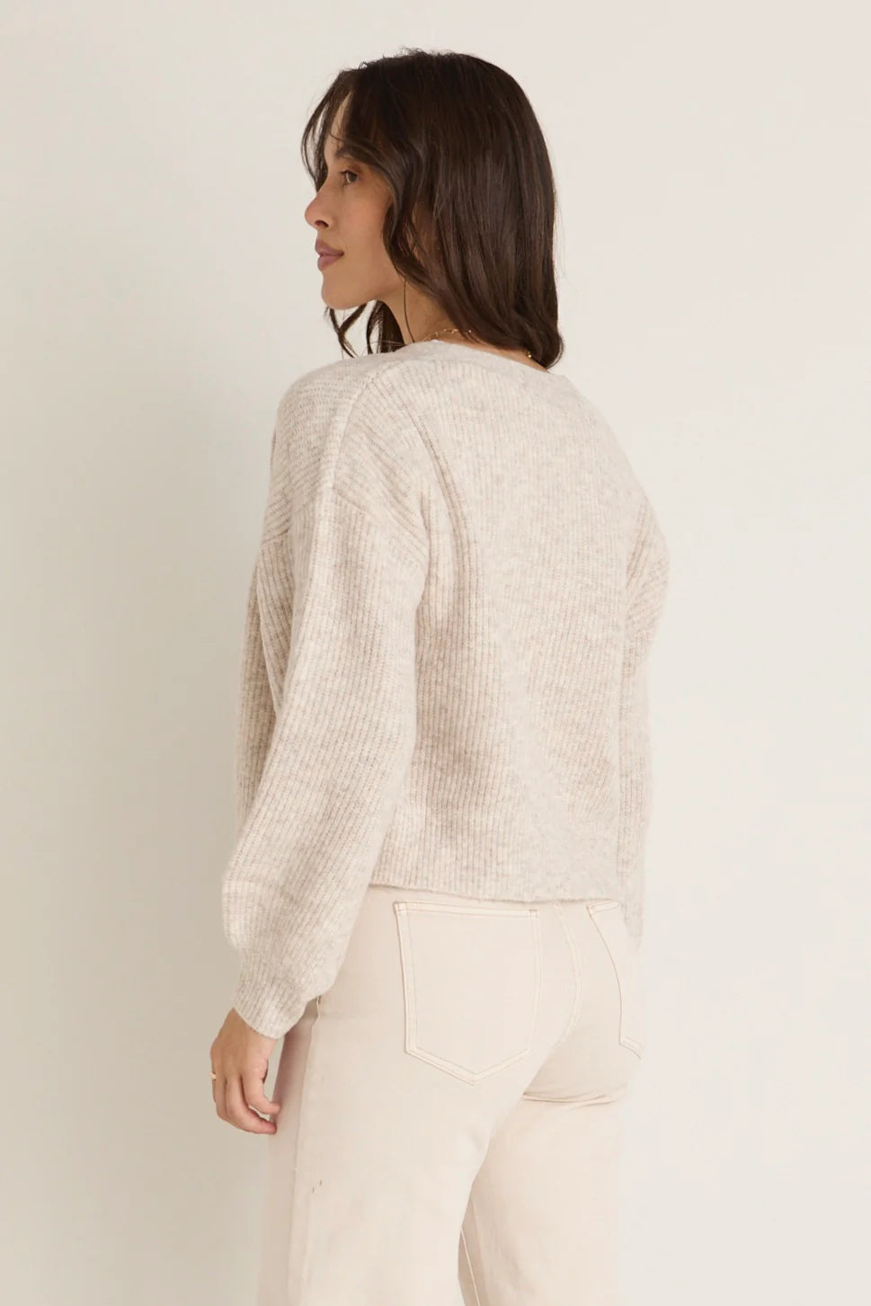 Wholesome Chunky Knit Cardigan - Oat