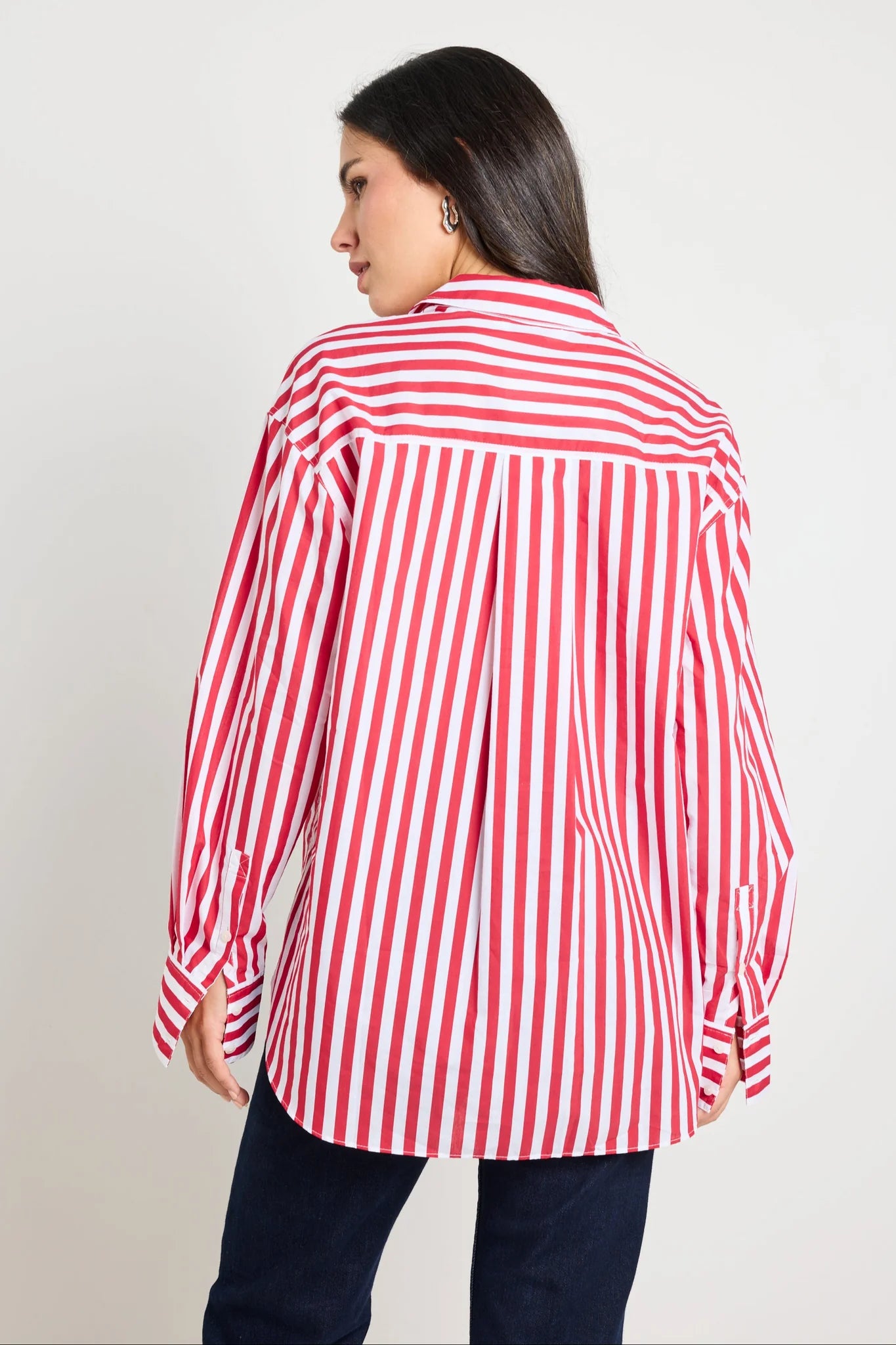 You Got This Oversized Shirt - Red Stripe