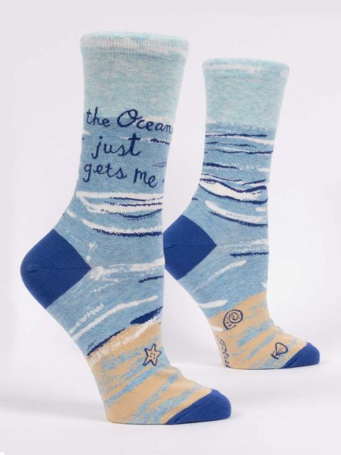 The Ocean Gets Me - Crew Socks