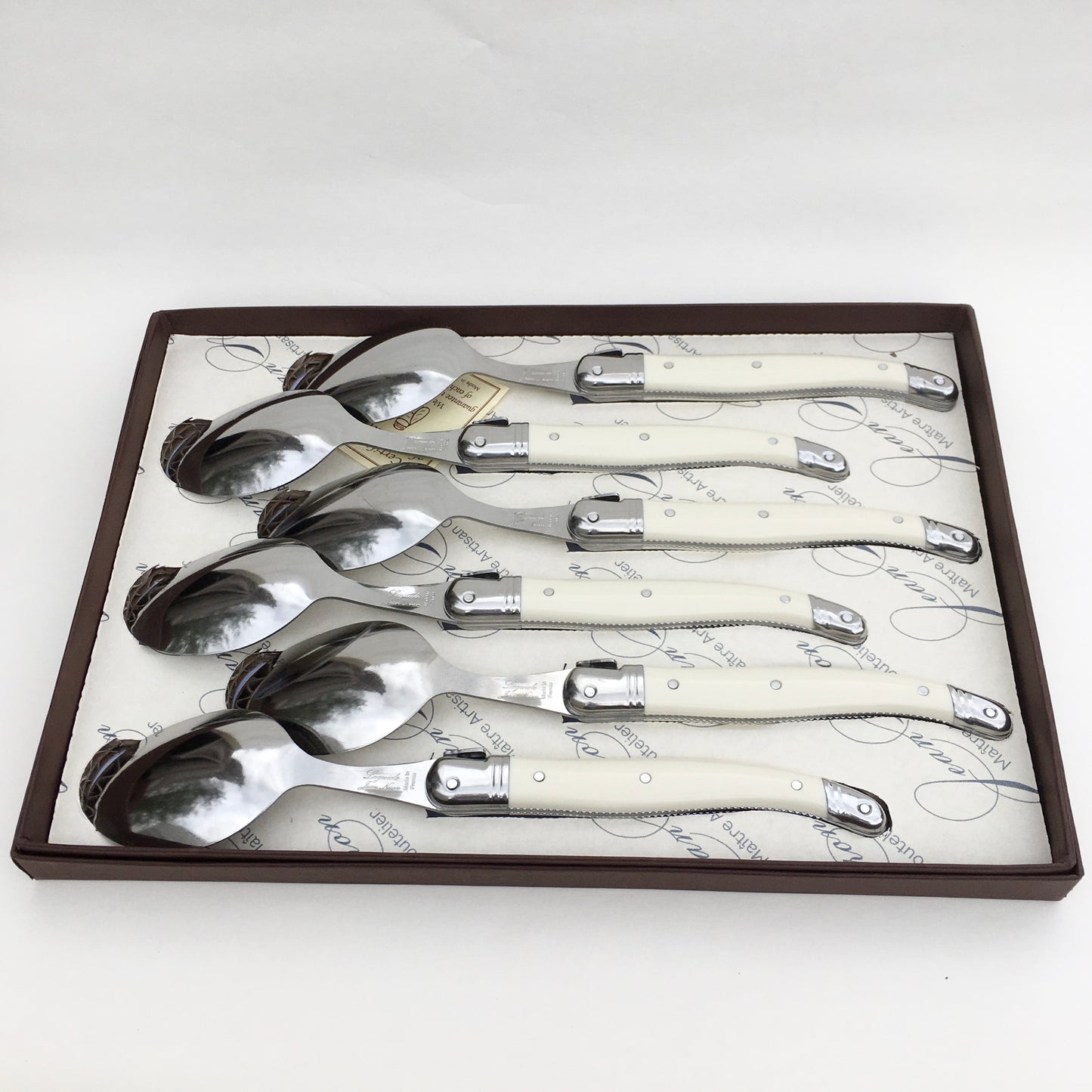 Dessert Spoons Gift Set - Ivory or Black
