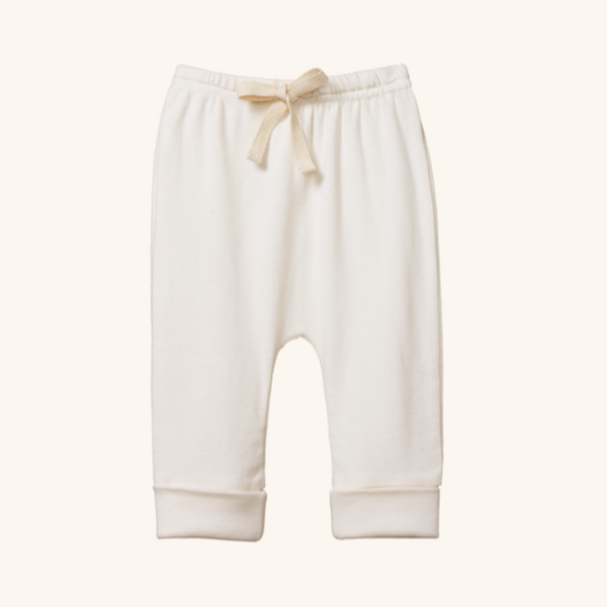 Cotton Drawstring Pants - Natural